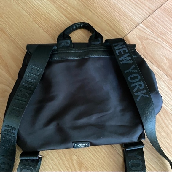 Botkier New York Black Clasp Zip Nylon Backpack - Picture 7 of 8